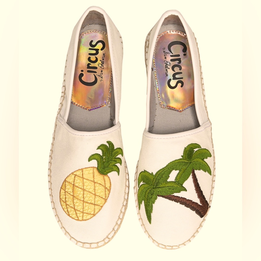 Circus By Sam Edelman Pineapple Palm Tree Tropical Leni Espadrilles Flats